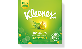 Kleenex<sup>®</sup> Balsam Compact Box Extra Large Tissues